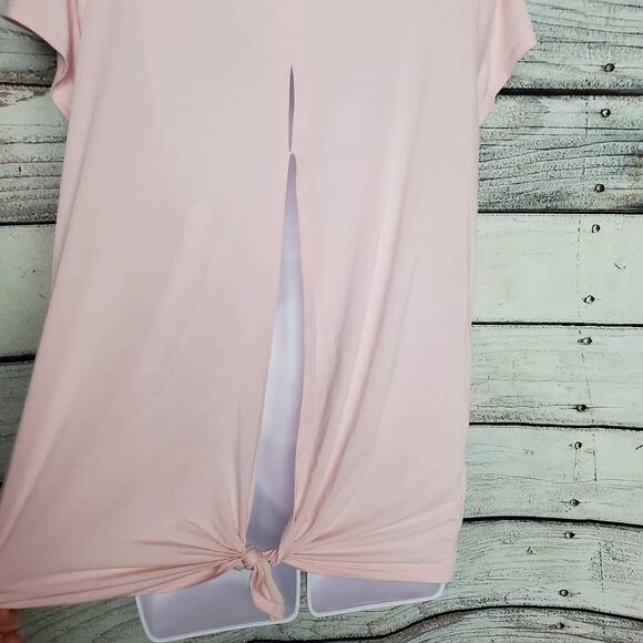 Lululemon Women’s Back Split Tie Hem Tee Light Pink Size 6 - Picture 5 of 8
